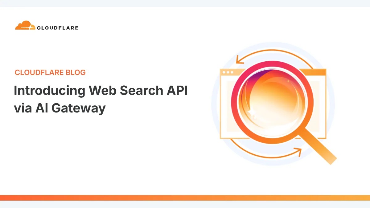 Cloudflare Web Search API 官方文章主视觉
