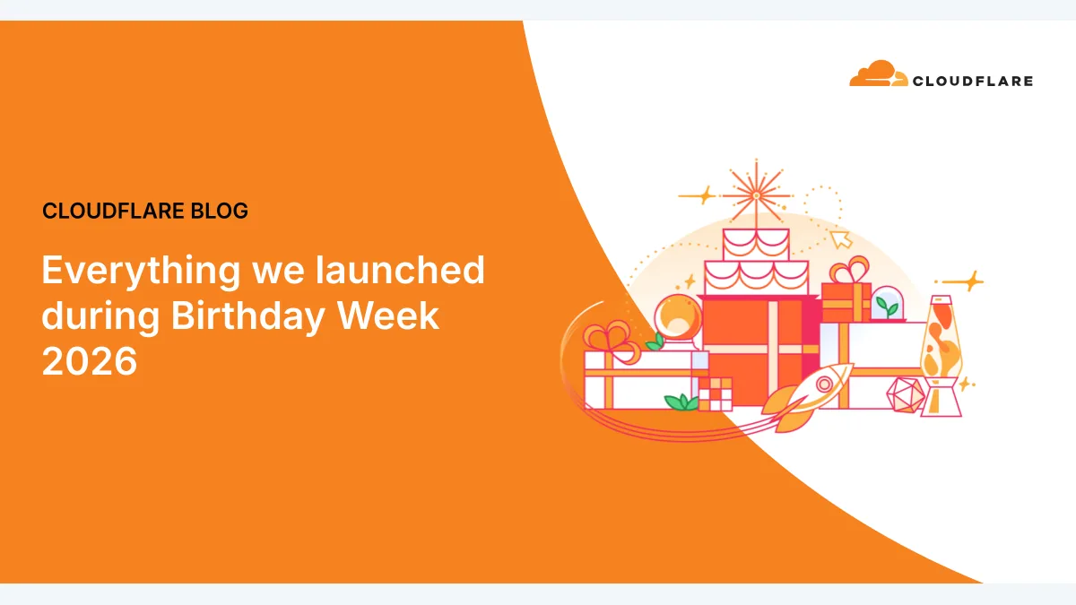 Cloudflare Birthday Week 2026 官方汇总主视觉