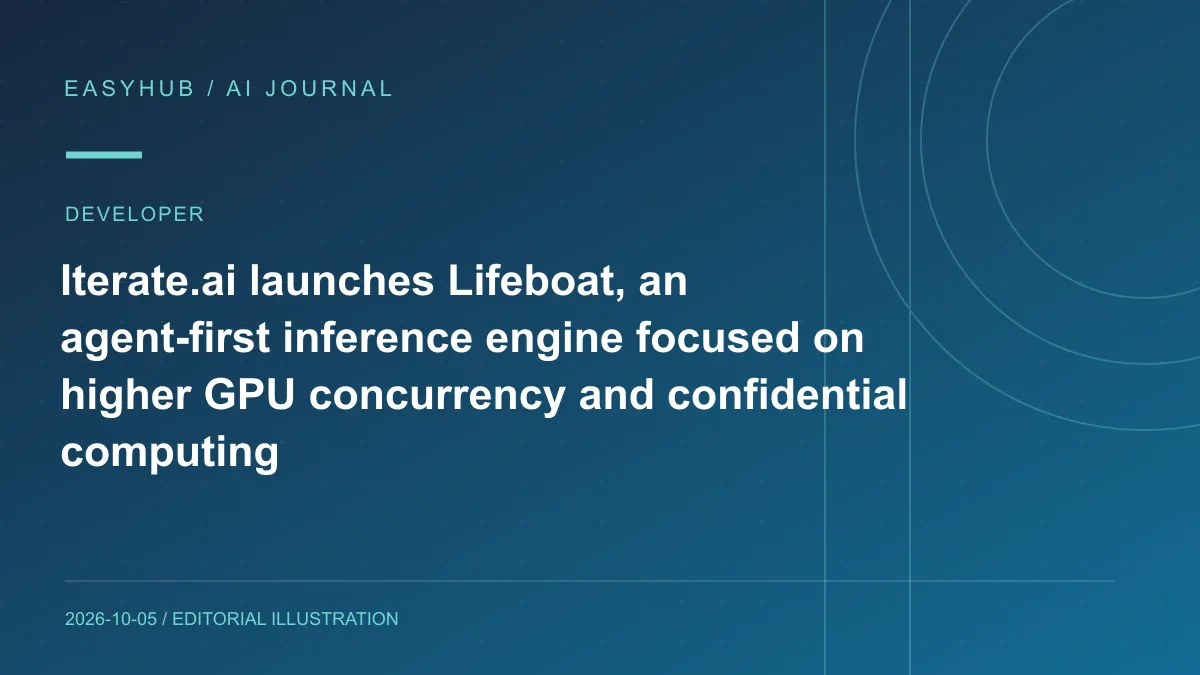 资讯编辑示意图：Iterate.ai 推出 Lifeboat：面向 Agent 长会话的推理引擎，主打更高 GPU 并发与机密计算