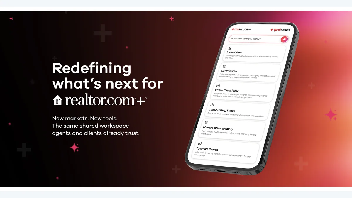 Realtor.com+ RealAssist AI for Agents 官方发布配图