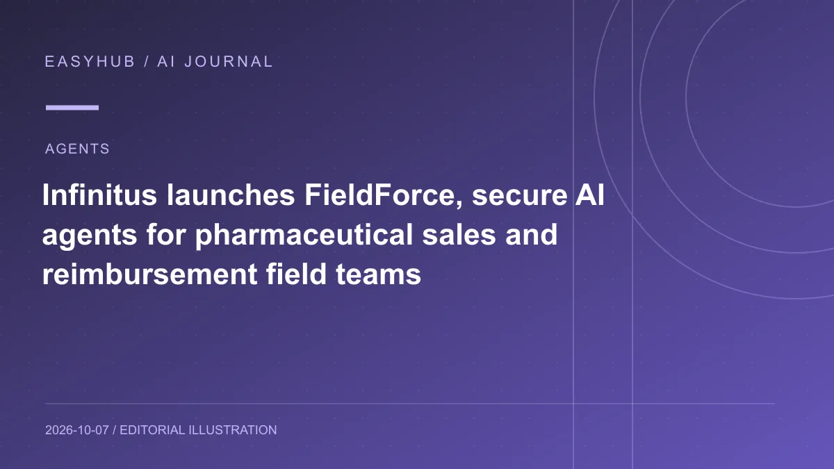 资讯编辑示意图：Infinitus 推出 FieldForce：用安全 AI Agent 扩展药企销售与报销团队的医务人员服务能力
