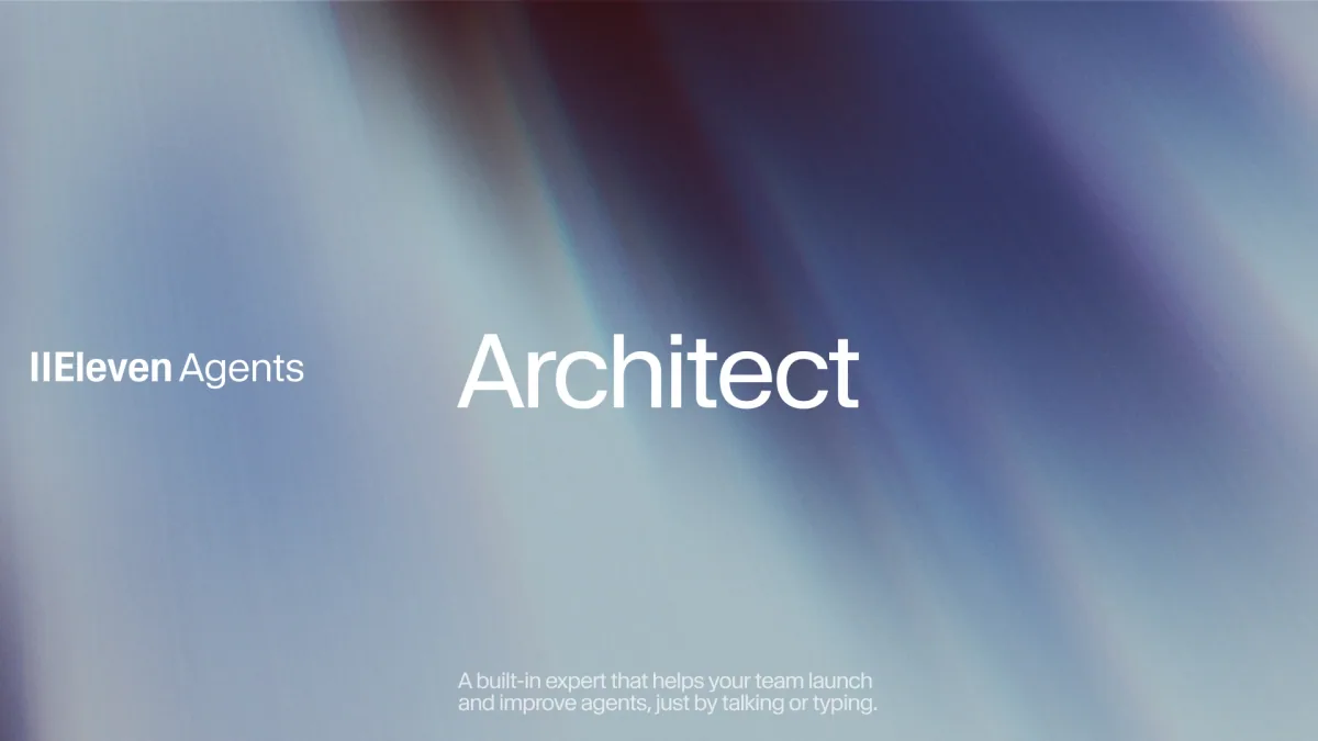 ElevenLabs ElevenAgents Architect 官方发布主视觉